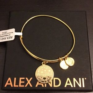 Alex & Ani “thankful” gold bracelet
